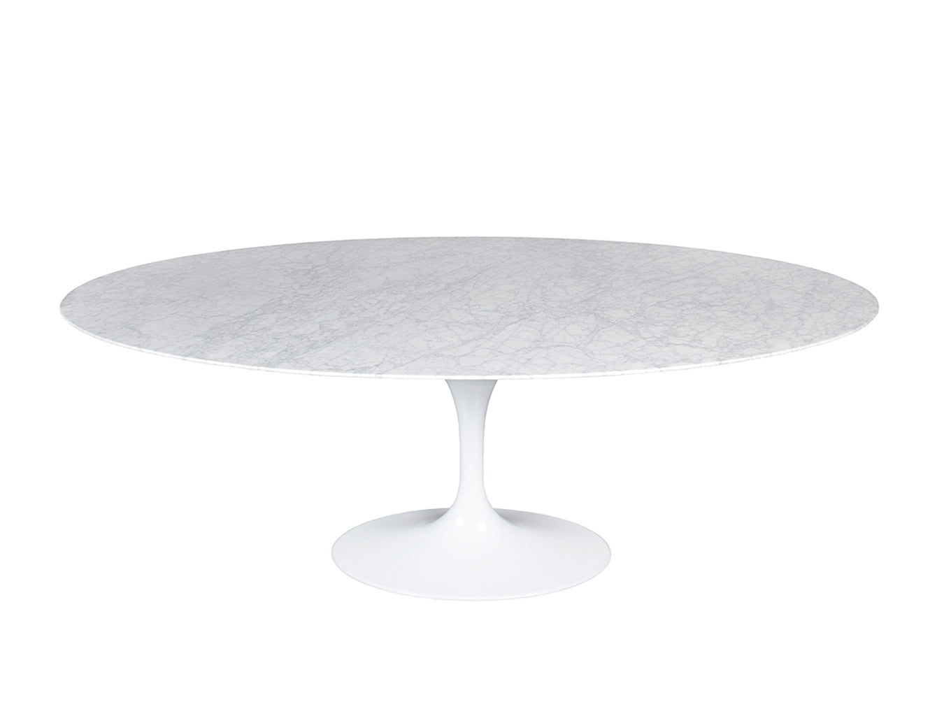 Tulip Marble Oval Dining Table - www.instylehome.ca