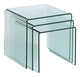 Dawn Large Glass Nesting tables