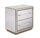 Mirrored 2- Drawer Nightstand